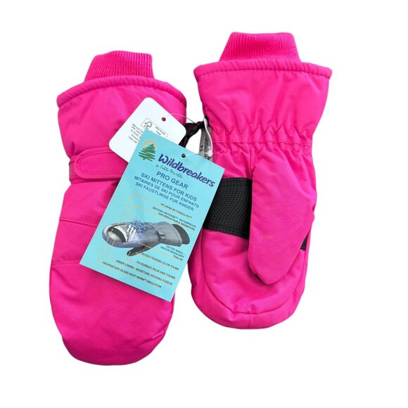 NWT Windbreakers Pro Gear Thinsulate Mittens Pink Size 5-6Y - Picture 1 of 4